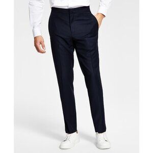 Alfani Men's Slim-Fit Navy Tuxedo Pants Navy B4HP $135